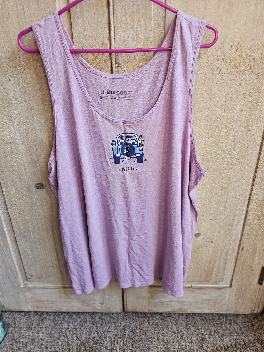 Life is Good Women's Lavender Graphic Tank - All In